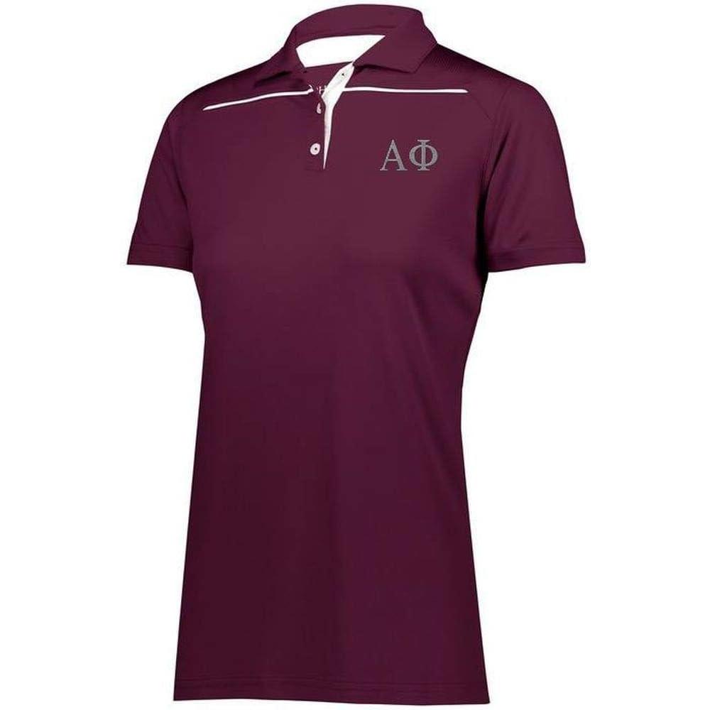 imageAlpha Phi Greek Letter Defer PoloMaroonWhite