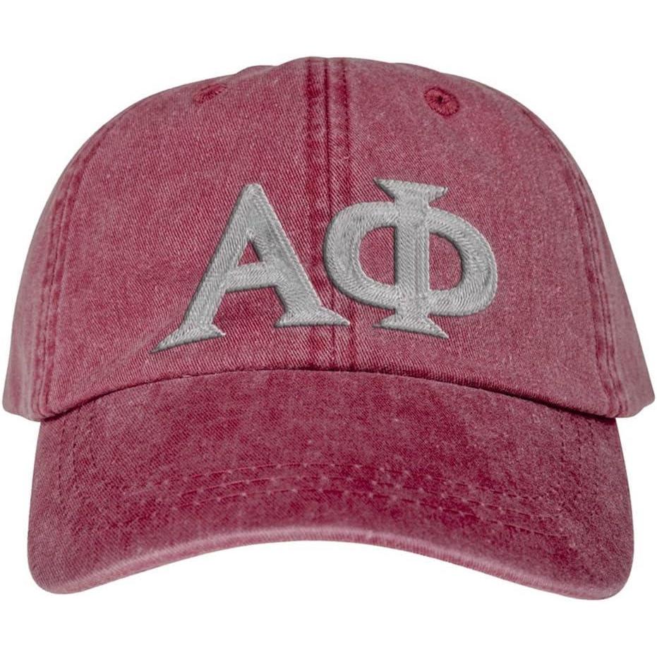 imageAlpha Phi Lettered Premium Pastel HatBurgundy