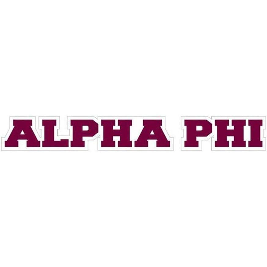 imageAlpha Phi Long Window Sticker