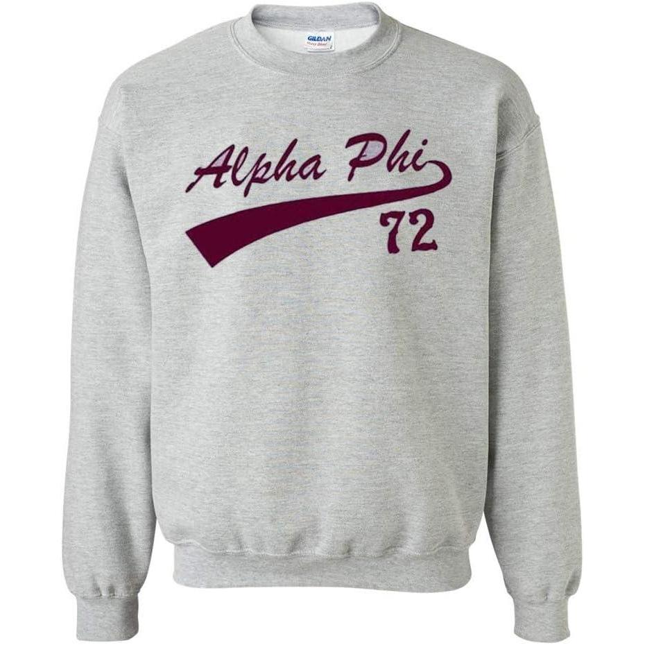 imageAlpha Phi Tail CrewneckLight Grey