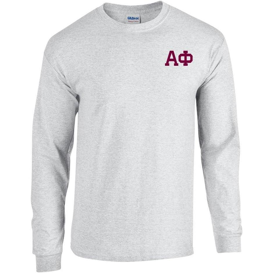 imageAlpha Phi World Famous Crest Long Sleeve TShirtLight Grey