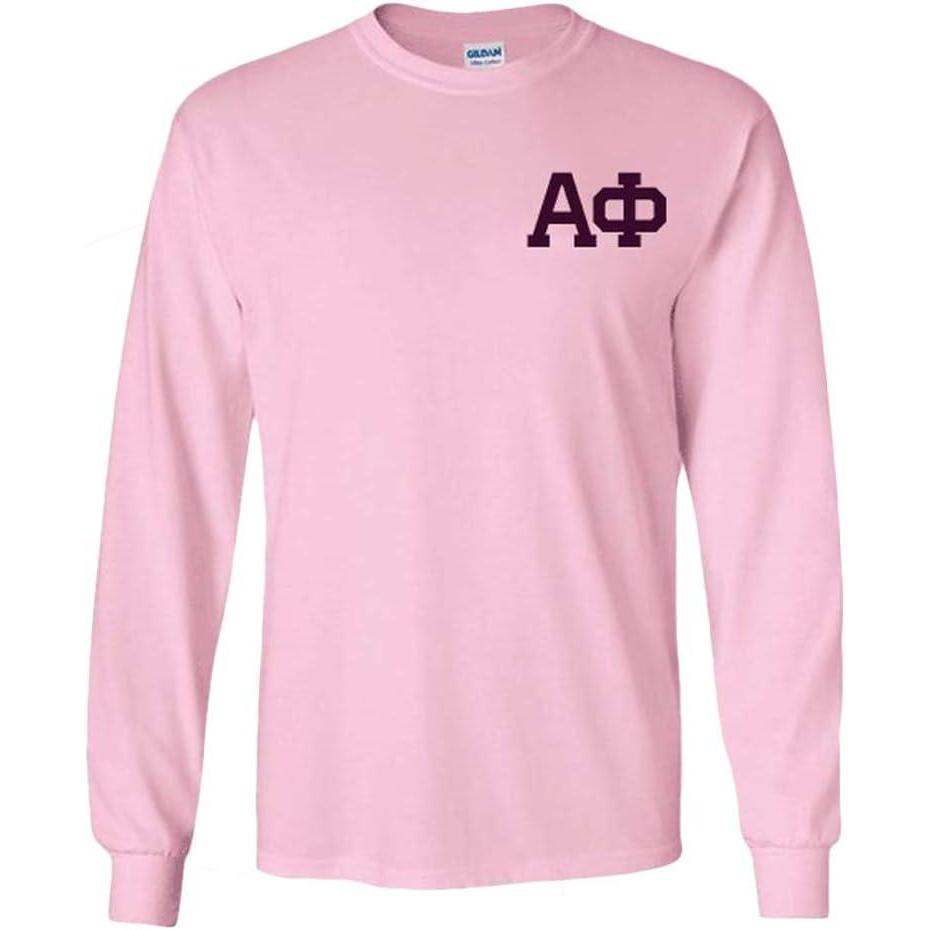imageAlpha Phi World Famous Crest Long Sleeve TShirtPink
