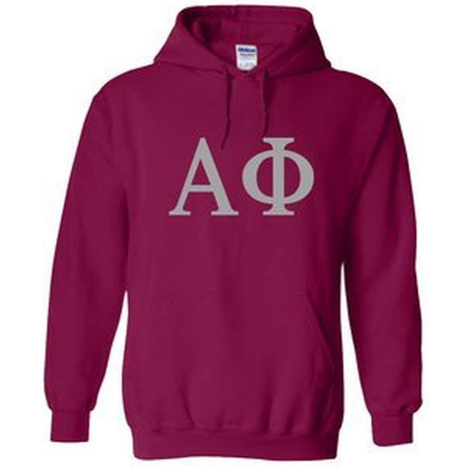 imageAlpha Phi World Famous Greek Hoodie Maroon with Grey ImprintMaroon