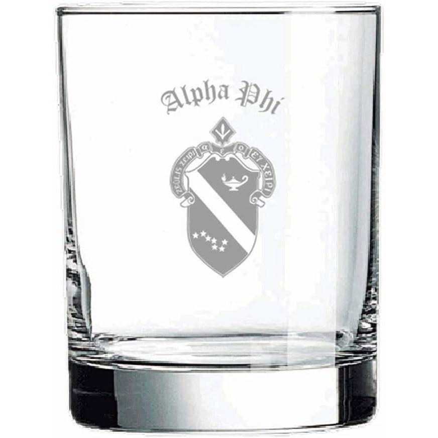imageGreekgear Alpha Phi Old Style Glass Transparent