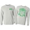 Alpha Gamma Delta World Famous Crest Long Sleeve T-Shirt(Light Grey)
