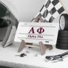 Alpha Phi Lettered Lines License Covers