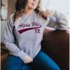 Alpha Phi Tail Crewneck(Light Grey)
