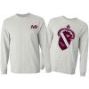 Alpha Phi World Famous Crest Long Sleeve T-Shirt(Light Grey)