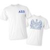 Alpha Xi Delta World Famous Crest Tee(White)