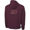 Greekgear Alpha Phi Tackle Twill Lettered Pack N Go Pullover(Maroon)
