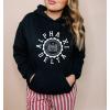 Greekgear Alpha Xi Delta Unisex College Seal Hoodie(Black)