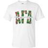 Alpha Gamma Delta Floral Big Lettered T-Shirt(White)