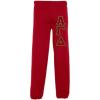 Alpha Gamma Delta Lettered Sweatpants(Red)
