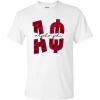 Alpha Phi Floral Big Lettered T-Shirt(White)