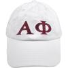 Alpha Phi Greek Letter Hat(White)