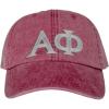 Alpha Phi Lettered Premium Pastel Hat(Burgundy)
