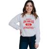 Greekgear Alpha Gamma Delta Athletics Crewneck Sweatshirt(White)