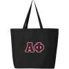 Greekgear Alpha Phi Jumbo Canvas Tote