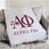 Greekgear Alpha Phi Logo Afghan Blanket Throw
