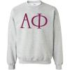 Greekgear Alpha Phi University Crewneck Sweatshirt(Light Grey)