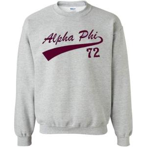 Alpha Phi Tail Crewneck(Light Grey)