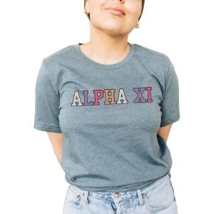 Alpha Xi Delta Nickname Tee(Light Blue)