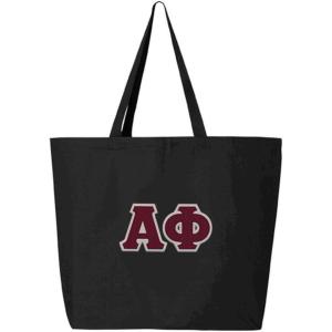Greekgear Alpha Phi Jumbo Canvas Tote