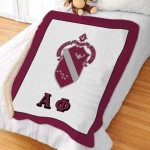 Greekgear Alpha Phi Sherpa Lap Blanket