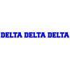 Delta Delta Delta Long Window Sticker