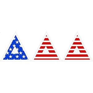 Delta Delta Delta American Flag Greek Letter Sticker