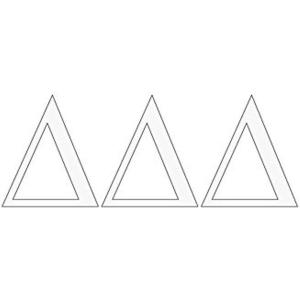 Delta Delta Delta Greek Letter Window Sticker Decal