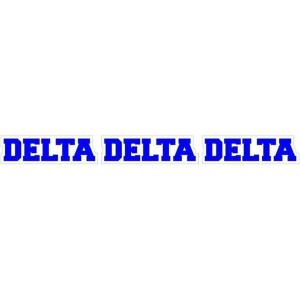 Delta Delta Delta Long Window Sticker
