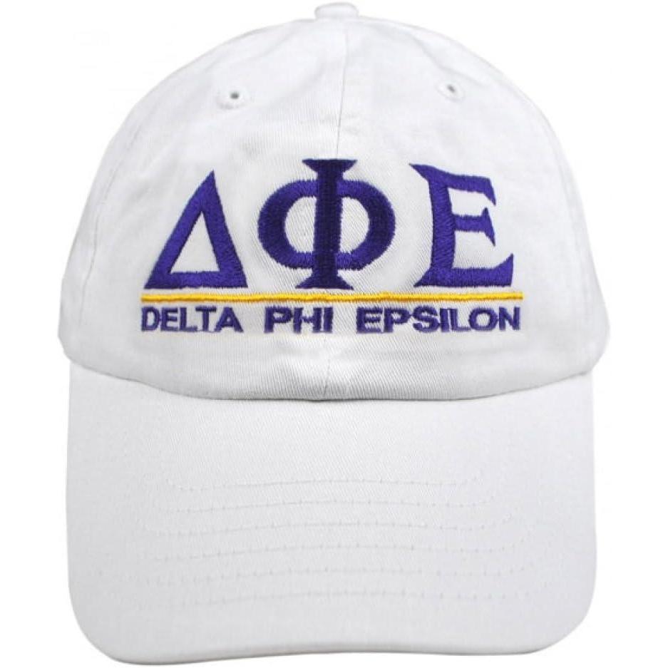 imageDelta Phi Epsilon DPHIE World Famous Line HatWhite