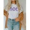 Delta Phi Epsilon University Greek T-Shirts(White)