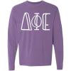 Delta Phi Epsilon DPHIE Greek Long Sleeve T-Shirt(Violet)