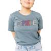 Delta Phi Epsilon DPHIE Nickname Tee(Light Blue)
