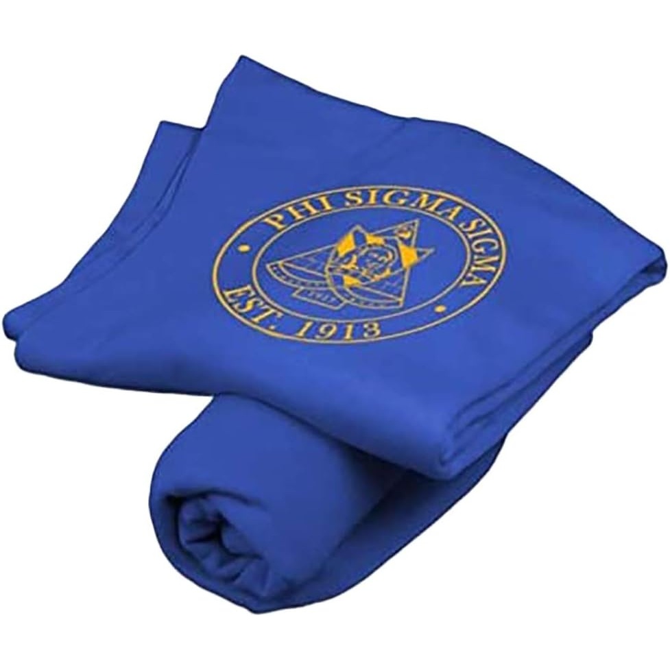 imageGreekgear Phi Sigma Sigma Sweatshirt Blankets Royal Blue