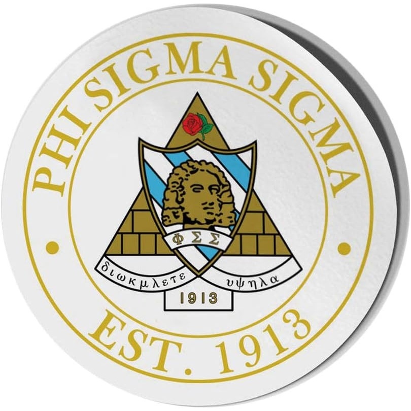 imagePhi Sigma Sigma Circle Crest Shield Decal