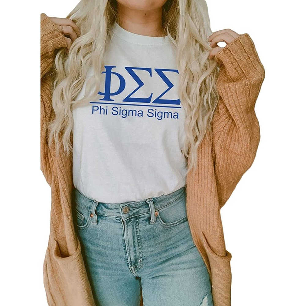 imagePhi Sigma Sigma Heavyweight TShirtWhite