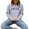 Greekgear Phi Sigma Sigma Nickname College Crew(Light Grey)