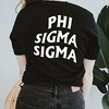 Phi Sigma Sigma Social Tee(Black)