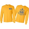 Phi Sigma Sigma World Famous Crest Long Sleeve T-Shirt(Yellow)