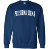 Greekgear Phi Sigma Sigma Letterman Sweatshirts(Navy Blue)