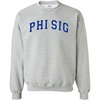 Greekgear Phi Sigma Sigma Nickname College Crew(Light Grey)