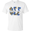 Phi Sigma Sigma Floral Big Lettered T-Shirt(White)