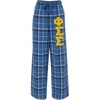 Phi Sigma Sigma Pajamas Flannel Plaid Pant(Royal Sparkle)
