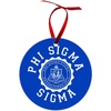 Phi Sigma Sigma Shield Christmas Ornaments