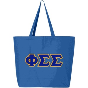 Phi Sigma Sigma Jumbo Canvas Tote
