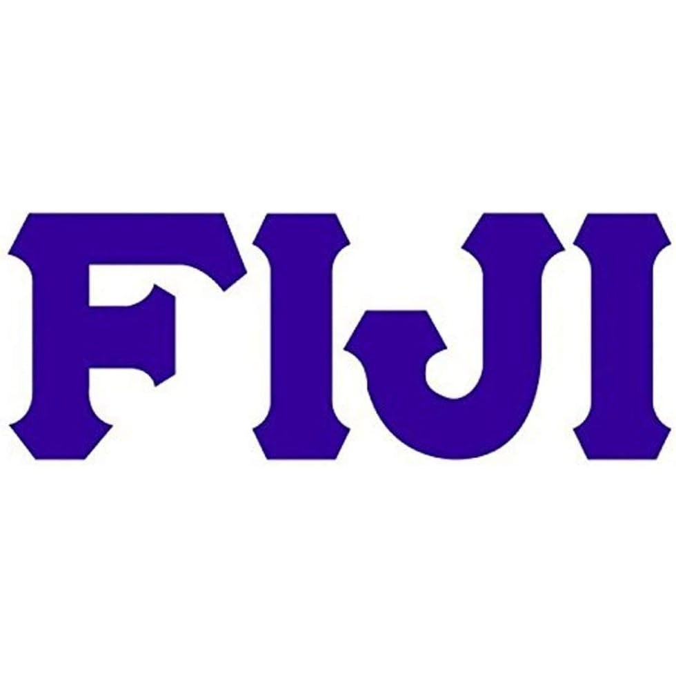 imageFiji Big Greek Letter Window Sticker Decal 12 Inches PurplePurple