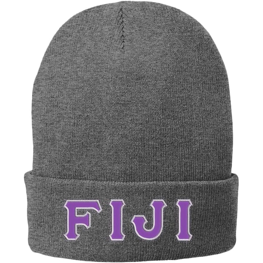 imageFiji Big Greek Lettered Knit CapAthletic Oxford